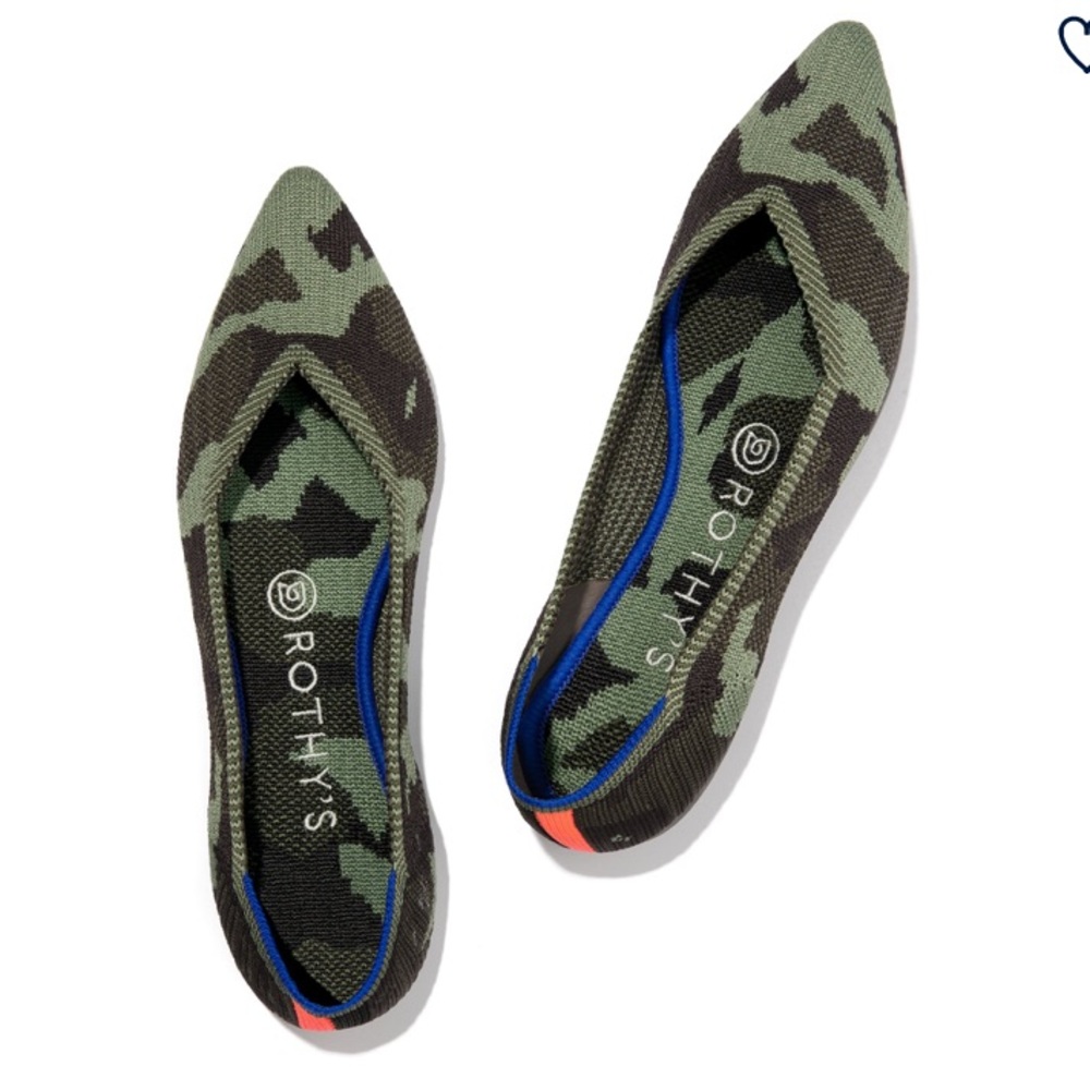 Olive Camo Rothy’s Point